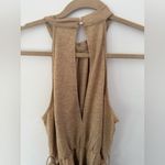 Tan Sleeveless short Romper Size M Photo 4