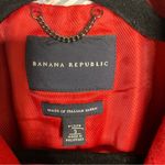 Banana Republic  red wool double breasted pea coat jacket‎ size small minimalist Photo 3