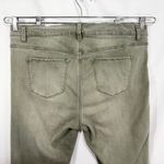 Avenue Plus Size 20 Capri Jeans Sage Green Stretch Denim Faded Wash Pants 744 Photo 4