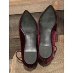 Banana Republic Women's Strappy Flats Burgundy /Purple Velvet Ankle SOLD Photo 5