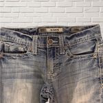 BKE  Denim Aiden Jeans Women’s 28S Light Wash Bootcut Stretch Embroidered Pockets Photo 1