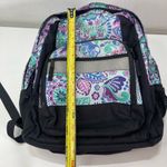 LL Bean Backpack Colorful Floral School College Work Padded Multi Pocket Boho Blue Photo 1