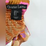 Christian LaCroix Crop Top Colorful Animal Print Art Ruched Back Y2K Size Large Photo 8