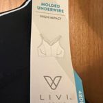 Livi Active Bra Black Molded Underwire High Impact Fitness Sport NWT Size 48DD Photo 3