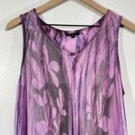 Papa Vancouver Boho Handkerchief Hem Dress Purple Crinkle Rayon Free Size India‎ Size M Photo 6