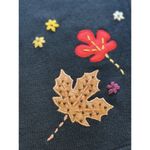 Arriviste Women Fall Autumn Art To Wear Cardigan Sweater Beads Leaves Size L NWT Size L Photo 7