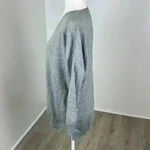 FAVLUX  Grey V-Neck Pullover Sweater Size Large Photo 2