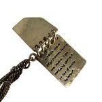 Gold tone love letters bow necklace Photo 6