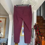 Talbots 🌺  Burgundy Flat Front Cropped Ankle Pants Sz 10P Photo 1