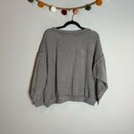 Free People  Kelly Crewneck Teddy Sherpa Grey sweatshirt Photo 5
