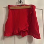 SheIn  Red Skirt with Ruffles With Built in Shorts Photo 2