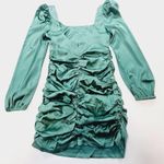 MORE TO COME Blaire Mini Dress in Teal Large Photo 9