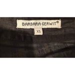 Barbara Gerwit Fairy Black Turquoise Beaded Tunic Top Swim Coverup XS Photo 2