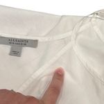 ALLSAINTS Mini 100% Organic Cotton Minimalist Neutral Bridal V-Neck Slip Dress 6 Photo 3