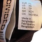 H&M Black Strappy Cross Back Bodycon Mini Dress Vintage Y2K Goth Clubwear XS Photo 7