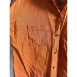 Garden Gear chore coat, over shirt button up size large Orange Photo 2