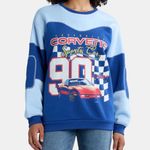 Chemistry NWT - Chevrolet Corvette Sports Car Colorblocked Graphic Sweatshirt. Photo 0