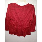 Marc New York  womens large red and black‎ pullover sweatshirt Photo 3