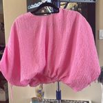 Endless Rose  Pink Textured Crop Top Photo 2