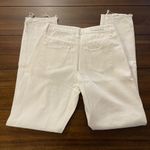 Articles of Society Carly Skinny Crop White Distressed Jeans Raw Hem sz 24 Photo 3