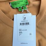 Free People x Sandrine Rose Padded Shoulder Tank Tee Size S Oversized, Golden Orange Photo 5