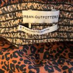 Urban Outfitters  Leopard Print Strapless Crop Top Ruffle Trim Smocked Size S Photo 5