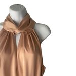 Anne Klein NWT Size Large Dusty Rose Pink Formal Wedding Halter Midi Dress Photo 3