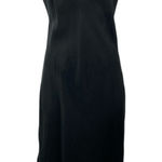 J.Crew Women's Black Sleeveless Scoop Neck Midi Cami Camisole Slip Dress Size 4 Photo 0