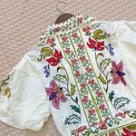 Farm Rio AUTH  Off-White Floral Insects Romper Size XS Photo 10