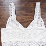 Free People • Hooked On Bodysuit crochet lace cream ivory white boho festival Photo 13