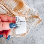 American Eagle  Orange Off-Shoulder Lace Trim Top Size Small Photo 3