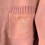 Vintage Chine Femme Orange Crewneck Sweater Medium Ribbed 80s 90s Pumpkin Oversi Photo 1