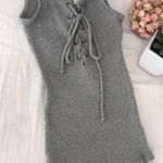 Apricot Lane Grey Tie Bodysuit  Photo 0