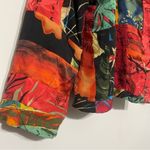 Chico's Silk Boho Patchwork Embroidered Open Front Peplum Jacket Cardigan Photo 4