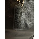 Coach Black Crossgrain Leather Zip Top Tote Bag #F35204 Photo 3
