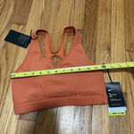 Nike  NWT Swoosh Icon Clash Medium Support 1-piece‎ Pad V-neck Sports Bra Orange Photo 5