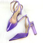 Cathy Din Evalina Translucent Slingback Heel Pointed Toe Sandals Lilac Size 7.5 Photo 0