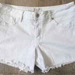 Seven 7 White cut off shorts embellished back pocket size 16 Photo 0