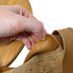 Kork-Ease  Drew Brown Leather Wooden Heel Sandal Strappy Open Toe Womens Size 9 Photo 8