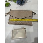 MNG Wallet and Vegan Leather Quilted clutch Wristlet Beige Tan Photo 8