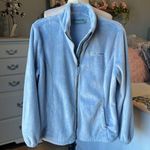 Free Country Baby Blue Plush Fluffy Jacket Womens Large Photo 12
