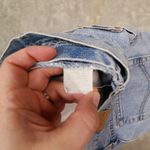 Lee Vintage 90s  Light Wash Blue Jean Denim High Rise Mom Shorts Women's size 16P Photo 5