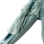 Alice + Olivia NWT Evalyn Cropped Ruffled French Cotton-Blend Terry Sweatshirt M Photo 92