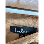 Lulus Pants Womens Brown Pull On Velvet Pants Size M High Waisted Bootcut Photo 5