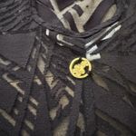 Hawaiian Tropic  Black Swimsuit Cover Up Dress XL Geometric Pattern Summer Beach Photo 5