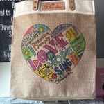 Brighton Tote Bag with Let Love Shine Heart Design Photo 0