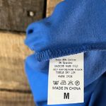 Sunshine & Rodeos Blue With Leopard‎ Sleeve Top Size Medium Photo 8