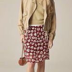 J.Crew Gwen knee-length layered slip skirt in embellished daisy chiffon Photo 0