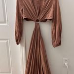 VICI Cut out Brown Maxi Dress Photo 1