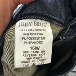 Judy Blue Women’s 16W Blue Denim Jogger Jeans Dark Wash Blue Denim Stretchy Photo 4